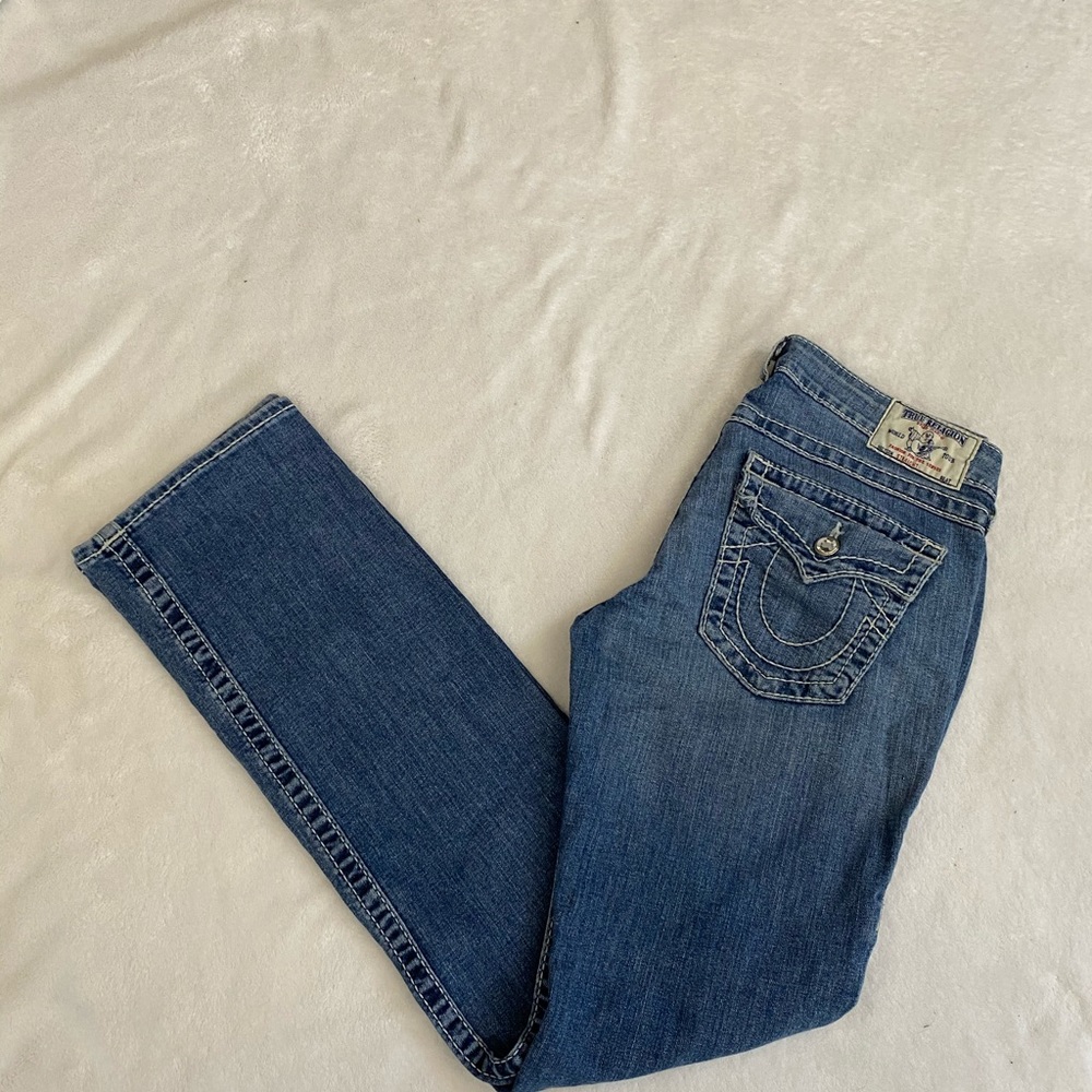 True  Religion straight leg jeans